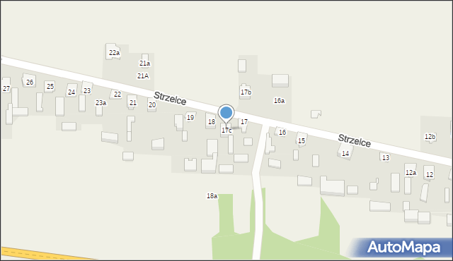 Strzelce, Strzelce, 17c, mapa Strzelce