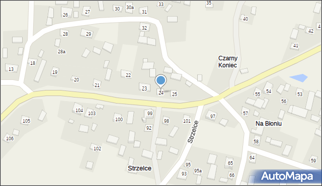 Strzelce, Strzelce, 24, mapa Strzelce