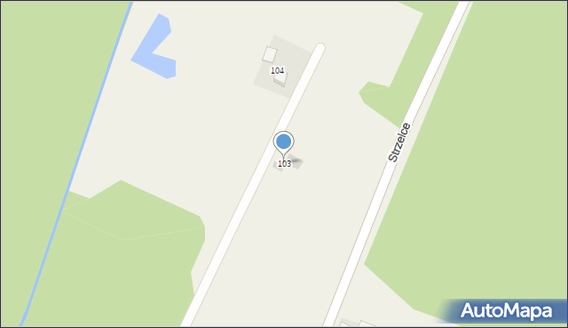 Strzelce, Strzelce, 103, mapa Strzelce