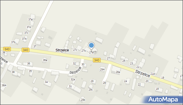 Strzelce, Strzelce, 27a, mapa Strzelce