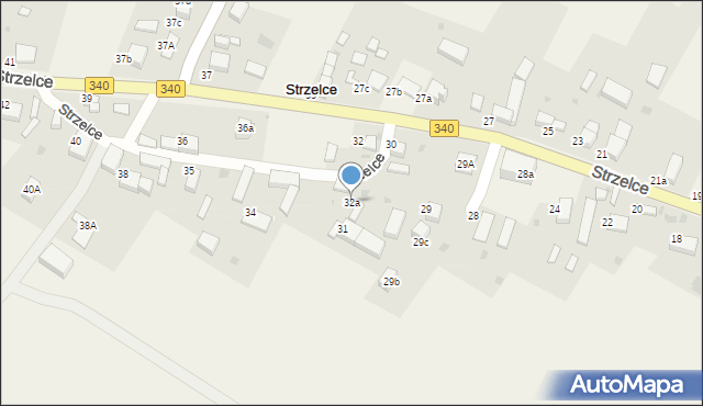 Strzelce, Strzelce, 32a, mapa Strzelce