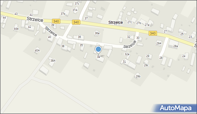 Strzelce, Strzelce, 34, mapa Strzelce