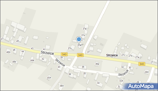 Strzelce, Strzelce, 37A, mapa Strzelce