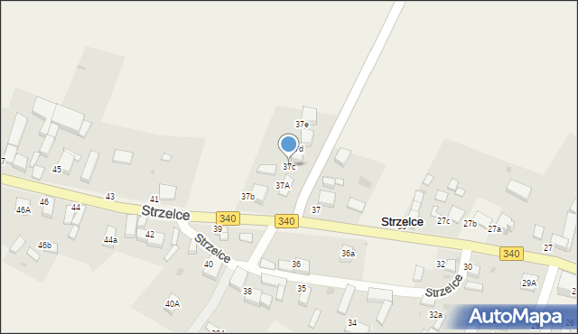 Strzelce, Strzelce, 37c, mapa Strzelce