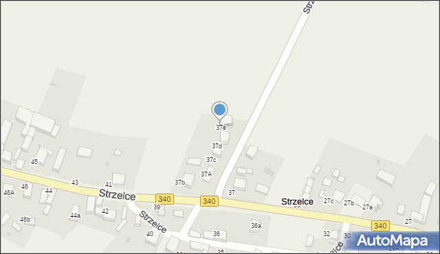 Strzelce, Strzelce, 37e, mapa Strzelce