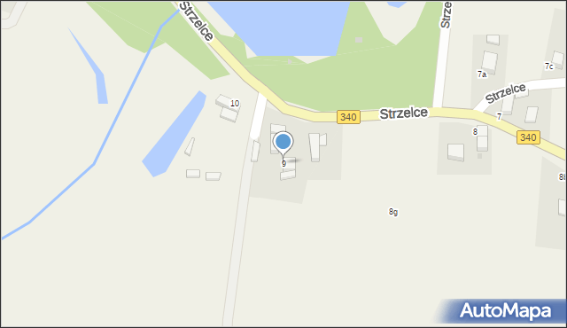 Strzelce, Strzelce, 9, mapa Strzelce