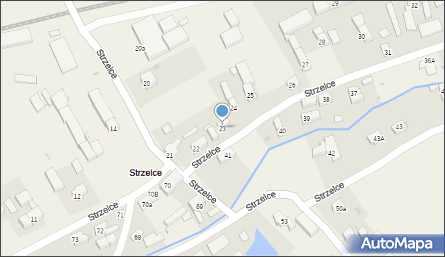 Strzelce, Strzelce, 23, mapa Strzelce