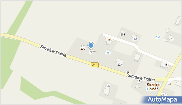 Strzelce Dolne, Strzelce Dolne, 29, mapa Strzelce Dolne