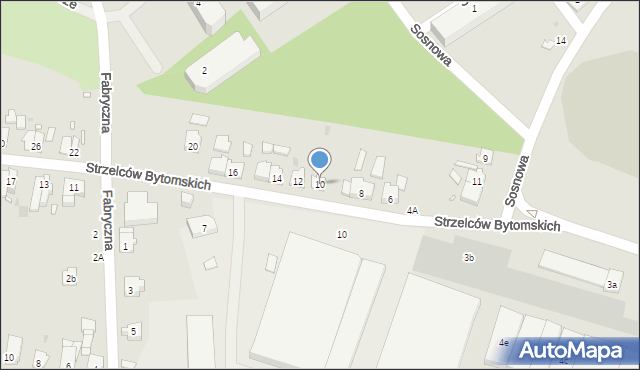 Strzelce Opolskie, Strzelców Bytomskich, 10, mapa Strzelce Opolskie