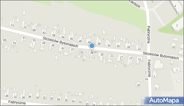Strzelce Opolskie, Strzelców Bytomskich, 29, mapa Strzelce Opolskie