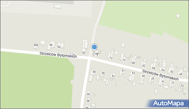 Strzelce Opolskie, Strzelców Bytomskich, 80, mapa Strzelce Opolskie