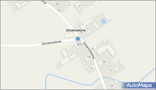 Strzelcowizna, Strzelcowizna, 26, mapa Strzelcowizna