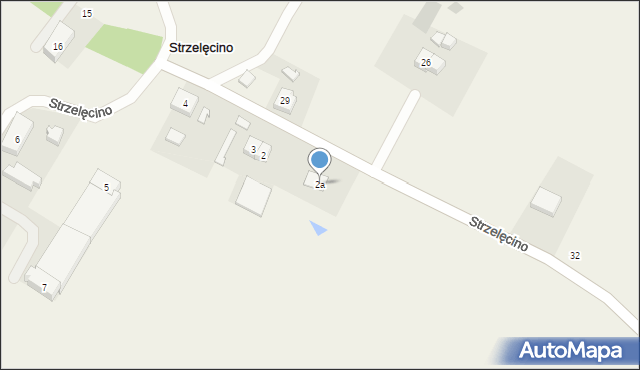 Strzelęcino, Strzelęcino, 2a, mapa Strzelęcino