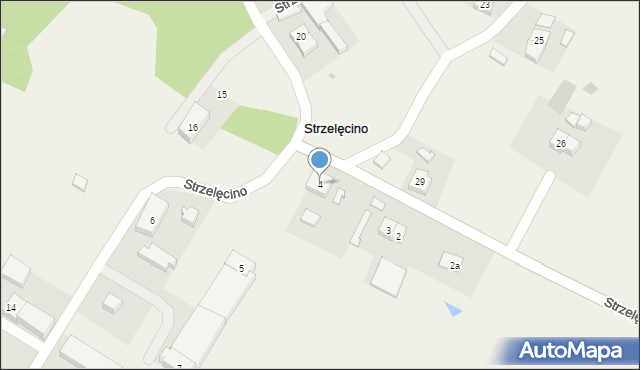 Strzelęcino, Strzelęcino, 4, mapa Strzelęcino