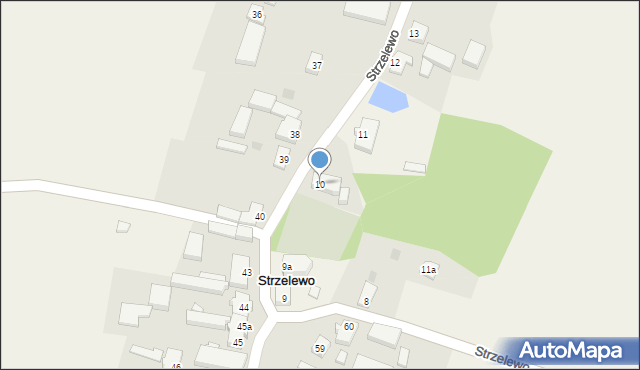 Strzelewo, Strzelewo, 10, mapa Strzelewo