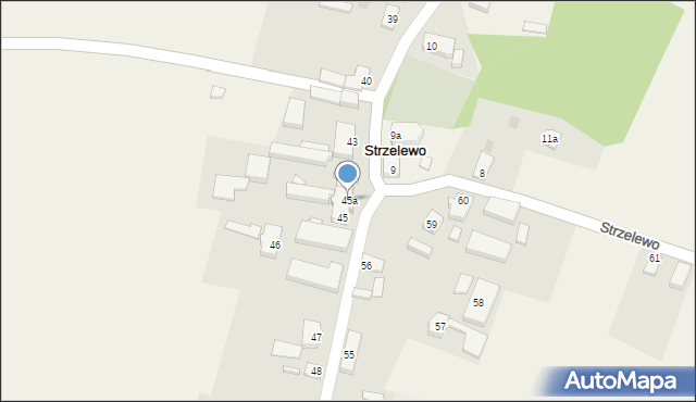 Strzelewo, Strzelewo, 45a, mapa Strzelewo