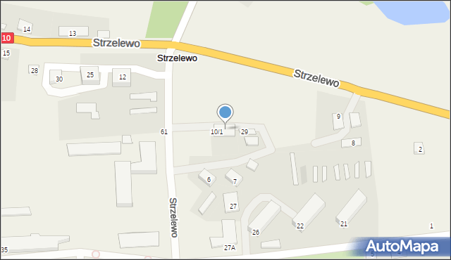 Strzelewo, Strzelewo, 10/2, mapa Strzelewo