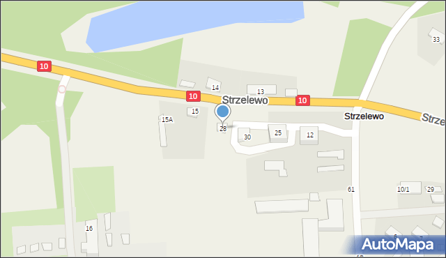 Strzelewo, Strzelewo, 28, mapa Strzelewo