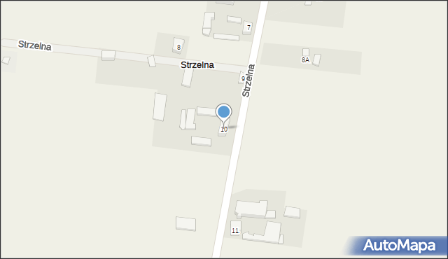 Strzelna, Strzelna, 10, mapa Strzelna