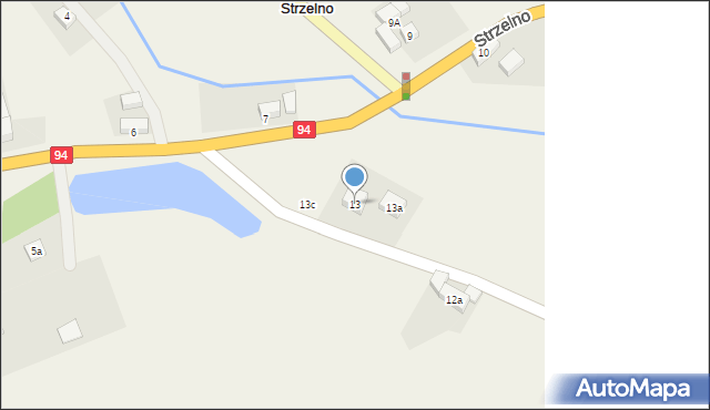 Strzelno, Strzelno, 13, mapa Strzelno