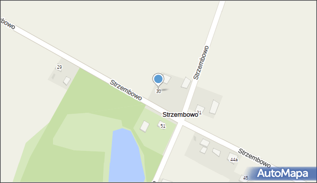 Strzembowo, Strzembowo, 30, mapa Strzembowo