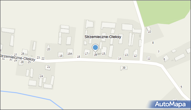 Strzemieczne-Oleksy, Strzemieczne-Oleksy, 16, mapa Strzemieczne-Oleksy