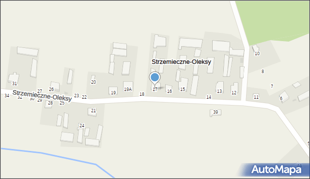 Strzemieczne-Oleksy, Strzemieczne-Oleksy, 17, mapa Strzemieczne-Oleksy