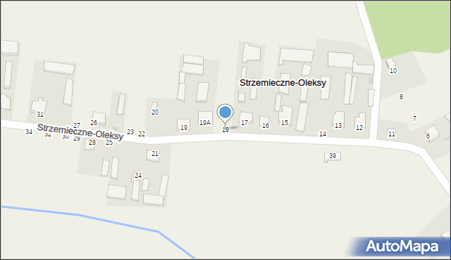 Strzemieczne-Oleksy, Strzemieczne-Oleksy, 18, mapa Strzemieczne-Oleksy