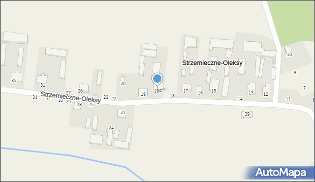 Strzemieczne-Oleksy, Strzemieczne-Oleksy, 19A, mapa Strzemieczne-Oleksy