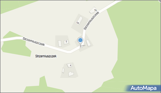 Strzemiuszczek, Strzemiuszczek, 3, mapa Strzemiuszczek