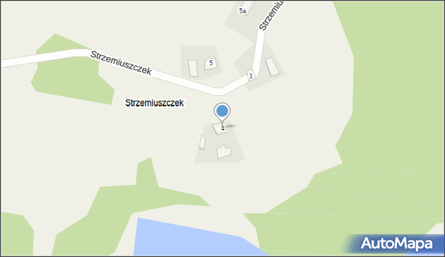 Strzemiuszczek, Strzemiuszczek, 4, mapa Strzemiuszczek