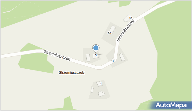 Strzemiuszczek, Strzemiuszczek, 5, mapa Strzemiuszczek