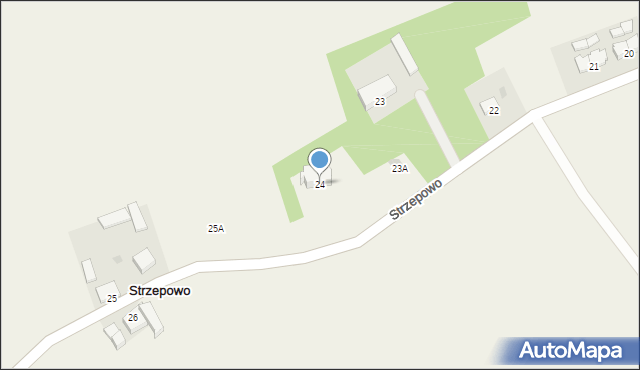 Strzepowo, Strzepowo, 24, mapa Strzepowo