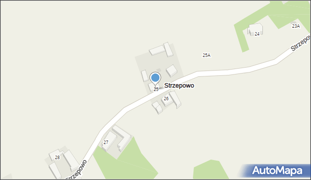 Strzepowo, Strzepowo, 25, mapa Strzepowo