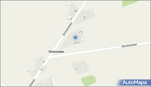 Strzeszewo, Strzeszewo, 27, mapa Strzeszewo