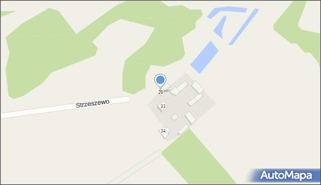 Strzeszewo, Strzeszewo, 29, mapa Strzeszewo