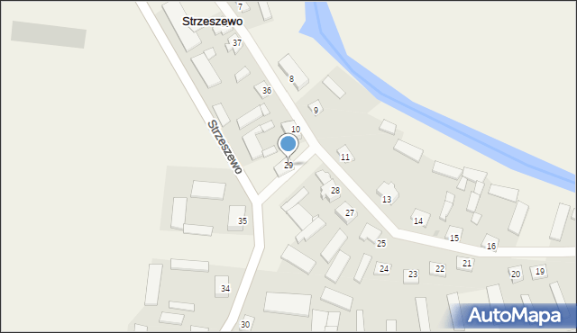 Strzeszewo, Strzeszewo, 29, mapa Strzeszewo