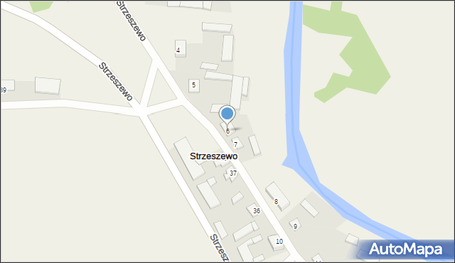 Strzeszewo, Strzeszewo, 6, mapa Strzeszewo