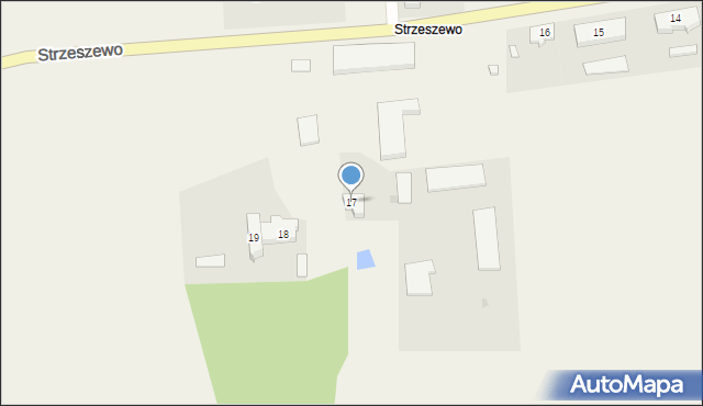 Strzeszewo, Strzeszewo, 17, mapa Strzeszewo