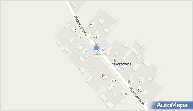 Strzeszkowice, Strzeszkowice, 13, mapa Strzeszkowice