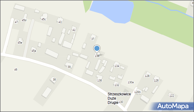 Strzeszkowice Duże, Strzeszkowice Duże, 138, mapa Strzeszkowice Duże