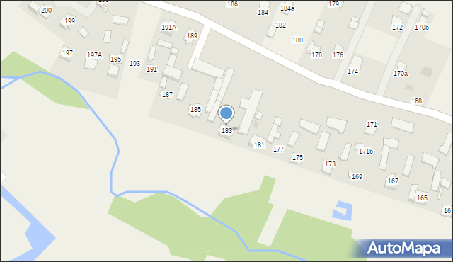 Strzeszkowice Duże, Strzeszkowice Duże, 183, mapa Strzeszkowice Duże