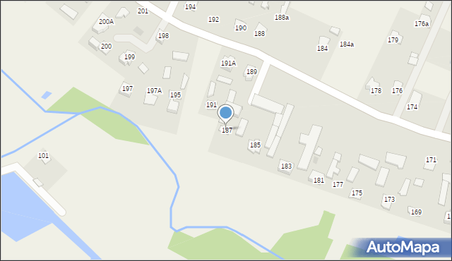 Strzeszkowice Duże, Strzeszkowice Duże, 187, mapa Strzeszkowice Duże