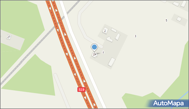 Strzeszkowice Duże, Strzeszkowice Duże, 1A, mapa Strzeszkowice Duże