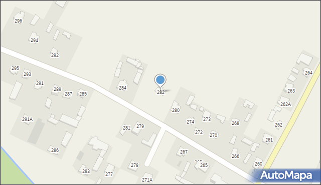 Strzeszkowice Duże, Strzeszkowice Duże, 282, mapa Strzeszkowice Duże