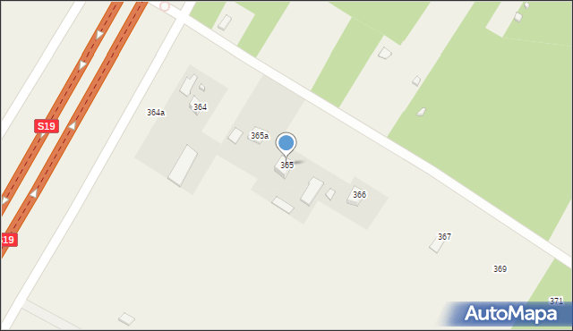 Strzeszkowice Duże, Strzeszkowice Duże, 365, mapa Strzeszkowice Duże