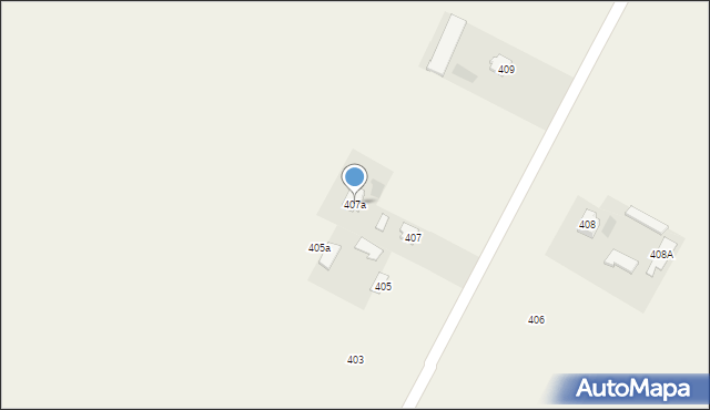 Strzeszkowice Duże, Strzeszkowice Duże, 407a, mapa Strzeszkowice Duże