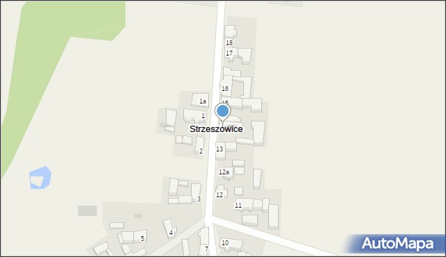 Strzeszowice, Strzeszowice, 14, mapa Strzeszowice