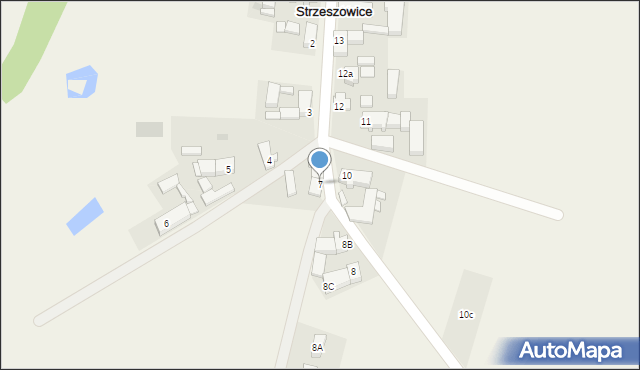 Strzeszowice, Strzeszowice, 7, mapa Strzeszowice