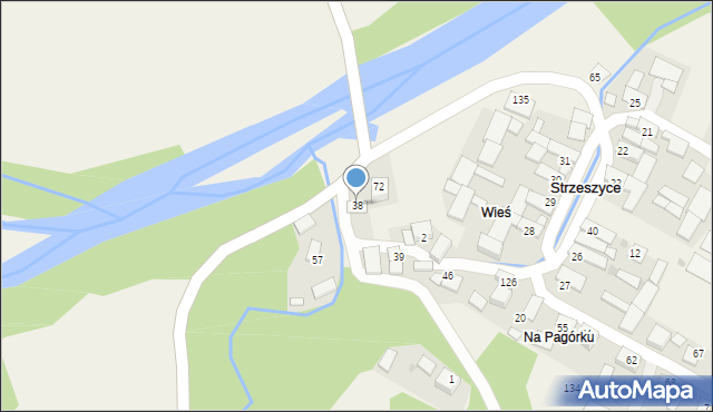 Strzeszyce, Strzeszyce, 38, mapa Strzeszyce